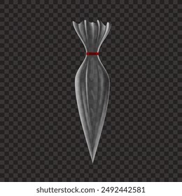 Bolsa De Plástico Sellada Transparente Para La Crema. VECTOR EPS10