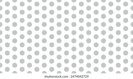 Transparent seamless pattern with large gray dots background