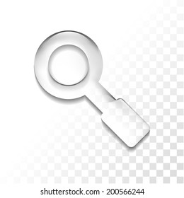 Transparent search icon