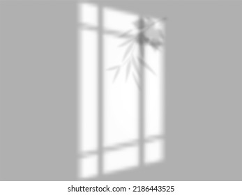 Transparent shadow overlay effect for branding.long shadow on flat surface.soft light from the window on the wall.background for you design.vector.eps.10.