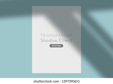 A transparent shadow silhouette overlay effect. Vector illustration.