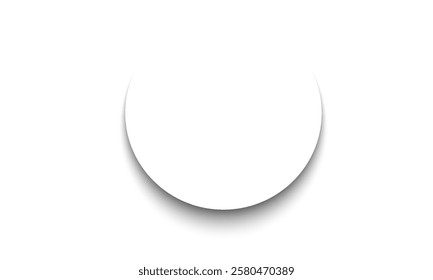 Transparent shadows. Shadow strips. Realistic shadow effect on a transparent background. Different shapes, page separation vectors. Round and oval, square, rectangular shadows. Vector illustrat