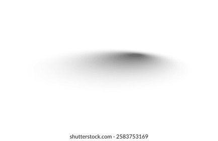 Transparent shadows. Shadow strips. Realistic shadow effect on a transparent background. Different shapes, page separation vectors. Round and oval, square, rectangular shadows. Vector illustrat