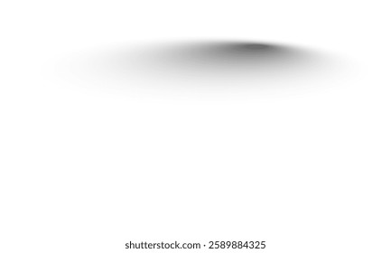Transparent shadows. Shadow strips. Realistic shadow effect on a transparent background. Different shapes, page separation vectors. Round and oval, square, rectangular shadows. Vector illustrat