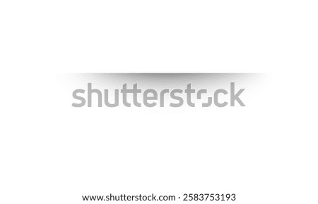Transparent shadows. Shadow strips. Realistic shadow effect on a transparent background. Different shapes, page separation vectors. Round and oval, square, rectangular shadows. Vector illustrat