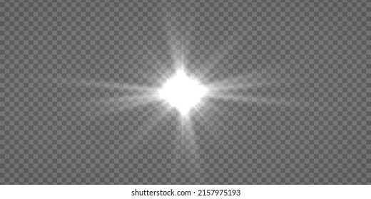 Transparent shine gradient glitter, bright flare. Glare texture. Set of  glowing light effect stars bursts with sparkles. Glitter magic white star sparks on transparent background. Xmas lights. Vector