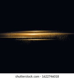 Transparent shining sun, bright flash. Yellow glowing light explodes on a transparent background. Sparkling magical dust particles. To center a bright flash. Bright Star. Vector sparkles. 