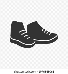 Transparent Shoes Icon Png, Vector Illustration Of An Shoes Icon In Dark Color And Transparent Background(png).