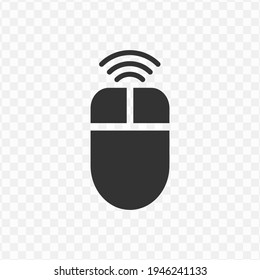 Transparent signal mouse icon png, vector illustration of an mouse icon in dark color and transparent background(png)