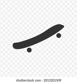 Transparent skateboard icon png, vector illustration of an skateboard icon in dark color and transparent background(png)