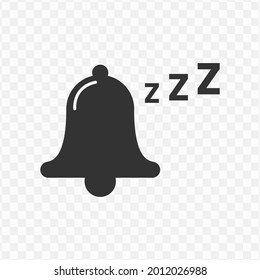 Transparent sleep alarm icon png, vector illustration of an sleep alarm icon in dark color and transparent background(png)