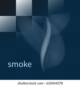 Transparent smoke isolated. Element of graphic design. Vector illustration.