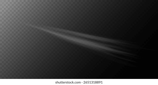 Transparent Smoke Light Effect on Dark Background.