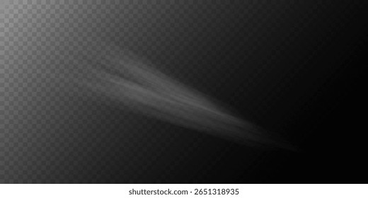 Transparent Smoke Light Effect on Dark Background.
