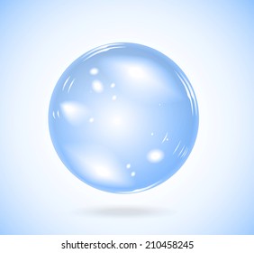 Vector Blue Shiny Sphere Background Stock Vector (Royalty Free ...