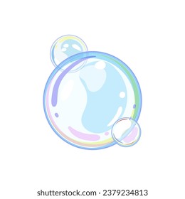 transparent soap bubbles cartoon. water abstract, ball sphere, air circle transparent soap bubbles sign. isolated symbol vector illustration