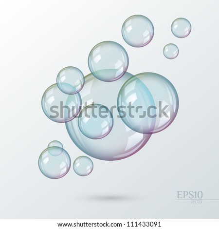 Transparent Soap Bubbles Eps 10 Vector Stock Vector (Royalty Free