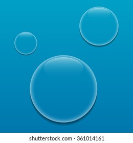 Transparent soap bubbles, vector eps10