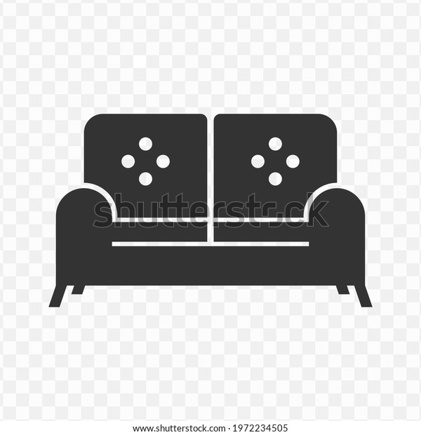 Transparent Sofa Icon Png Vector Illustration Stock Vector (Royalty ...