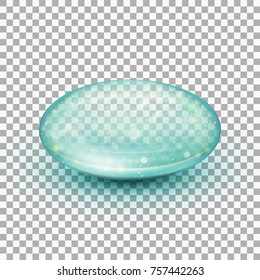 Transparent soft gel capsule object. Fish oil. And also includes EPS 10 vector