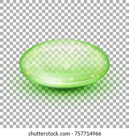 Transparent soft gel capsule object. Fish oil. And also includes EPS 10 vector