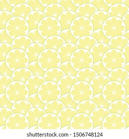Transparent, sour, and fresh lemon pattern