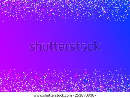 Transparent Sparkle. Falling Design. Purple 3d Effect. Cristal Ribbon. Laser Colourful Cristals. Carnaval Background. Happy Pattern. Festive Serpentine. Blue Transparent Sparkle