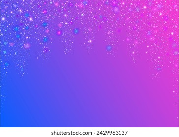 Transparent Sparkle. Modern Ribbon. Happy Concept. Digital Design. Carnaval Tinsel. Disco Surprise Template. Pink 3d Paper. Iridescent Confetti. Purple Transparent Sparkle