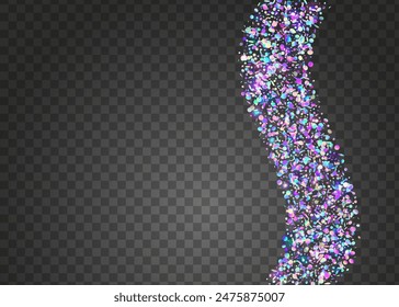 Transparent Sparkle. Party Glitter. Glare Birthday Explosion. Light Texture. Modern Poster. Falling Design. Rainbow Paper. Purple Disco Background. Pink Transparent Sparkle