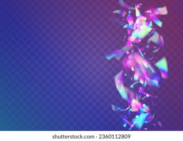 Transparent Sparkles. Glitch Texture. Party Colorful Serpentine. Cristal Tinsel. Flying Art. Blue Disco Glare. Webpunk Foil. Blur Element. Pink Transparent Sparkles