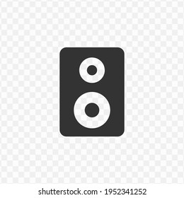 Transparent speaker icon png, vector illustration of an speaker icon in dark color and transparent background(png)