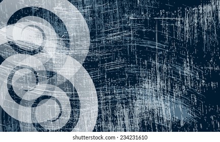 transparent spirals and scratched background