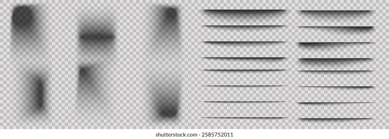 Transparent square shadow network.Shadow stripe.Vector illustration.