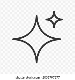 Transparent Star Thin Icon Png Line Stock Vector (Royalty Free) 2035797377
