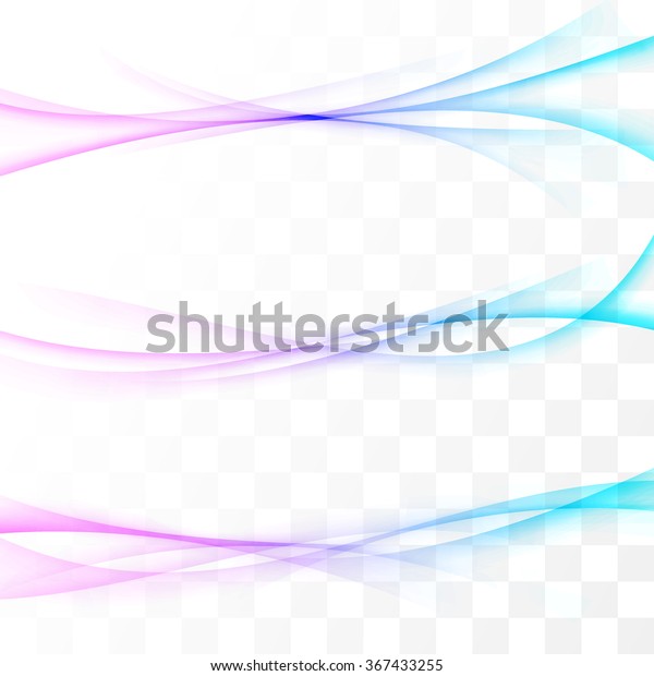 Transparent stream flow speed modern lines\
abstract divider set. Vector\
illustration