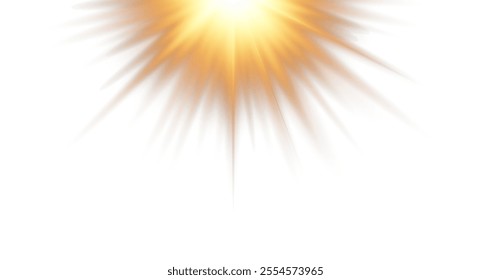 Transparent sunlight with lens flare effect. Vector format. Includes overlays, light, sun, sunrays, transitions, lens flare, light leaks and glare. 