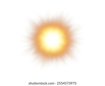 Transparent sunlight with lens flare effect. Vector format. Includes overlays, light, sun, sunrays, transitions, lens flare, light leaks and glare. 