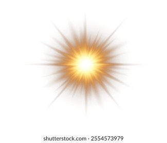 Transparent sunlight with lens flare effect. Vector format. Includes overlays, light, sun, sunrays, transitions, lens flare, light leaks and glare. 