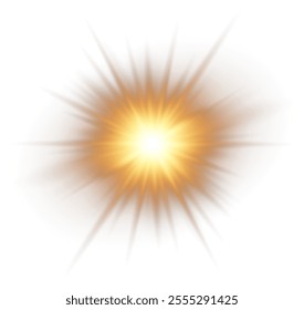 Transparent sunlight with lens flare effect. Vector format. Includes overlays, light, sun, sunrays, transitions, lens flare, light leaks and glare. 