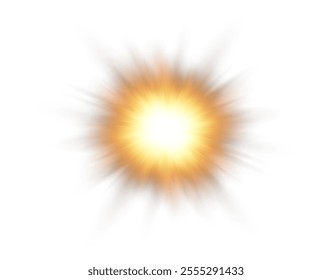 Transparent sunlight with lens flare effect. Vector format. Includes overlays, light, sun, sunrays, transitions, lens flare, light leaks and glare. 