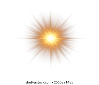 Transparent sunlight with lens flare effect. Vector format. Includes overlays, light, sun, sunrays, transitions, lens flare, light leaks and glare. 