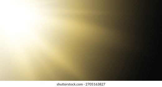 Efecto de Vector de destello de lente de luz solar transparente.