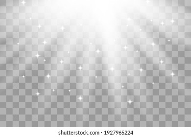 transparent sunlight Vector. Special lens flash light effect. front sun lens flash. Vector radiant light blur. Element for decoration.
