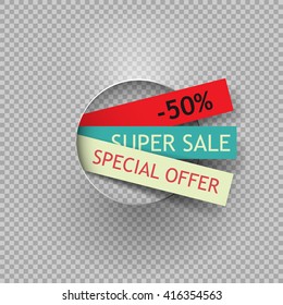 Transparent super sales template
