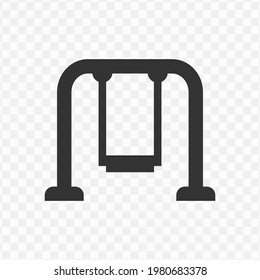 Icono de oscilación transparente png, ilustración vectorial de oscilación en color oscuro y fondo transparente(png).