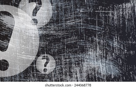 transparent symbols and scratched background