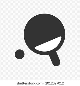 Transparent table tennis icon png, vector illustration of an table tennis icon in dark color and transparent background(png)