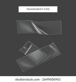 transparent tape with dark transparent PNG vector background