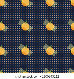 transparent tape orange fruit seamless pattern design. Can use for print, template, fabric, presentation, textile, banner, poster, wallpaper