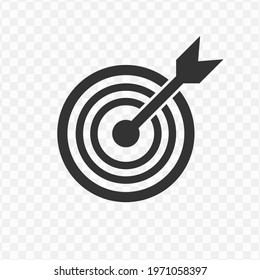 Transparent target icon png, vector illustration of an target icon in dark color and transparent background(png)